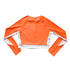 Milena Long Sleeve Cropped Rashguard - Tangerine