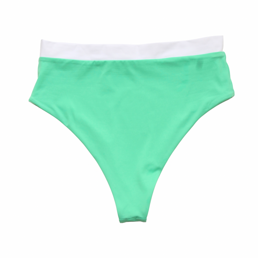 Loraine Cheeky High-waist Bottoms - Ocean