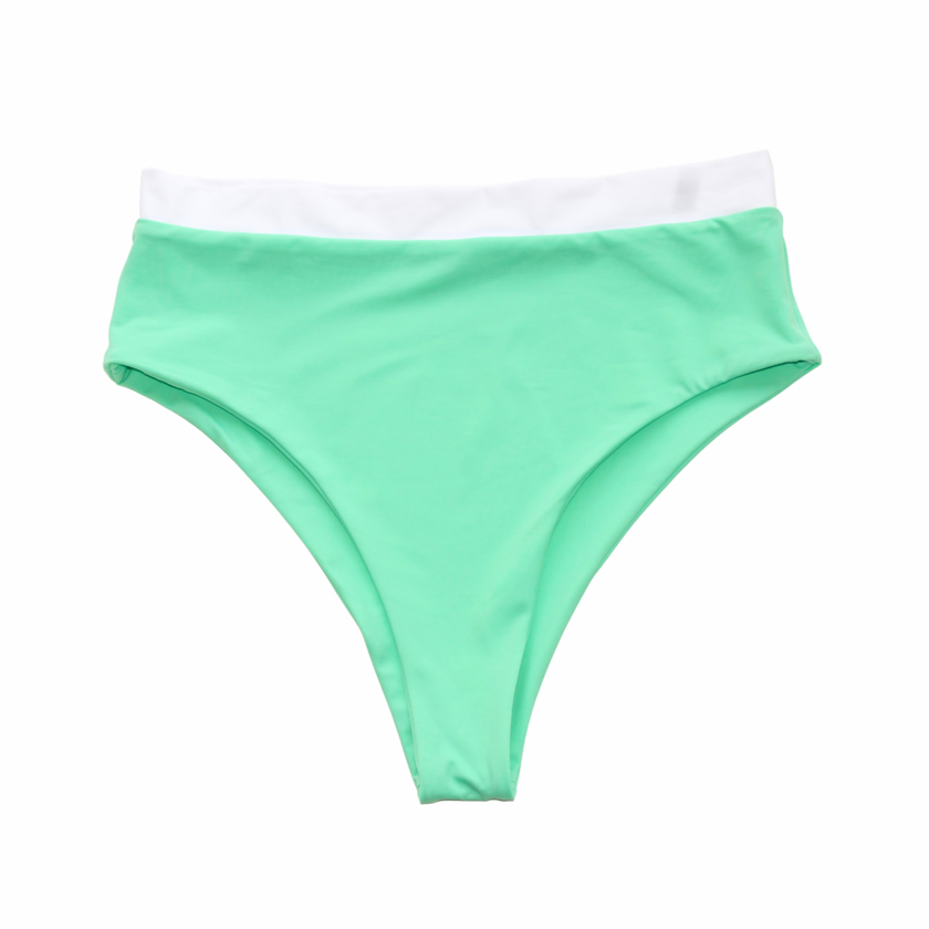 Loraine Cheeky High-waist Bottoms - Ocean