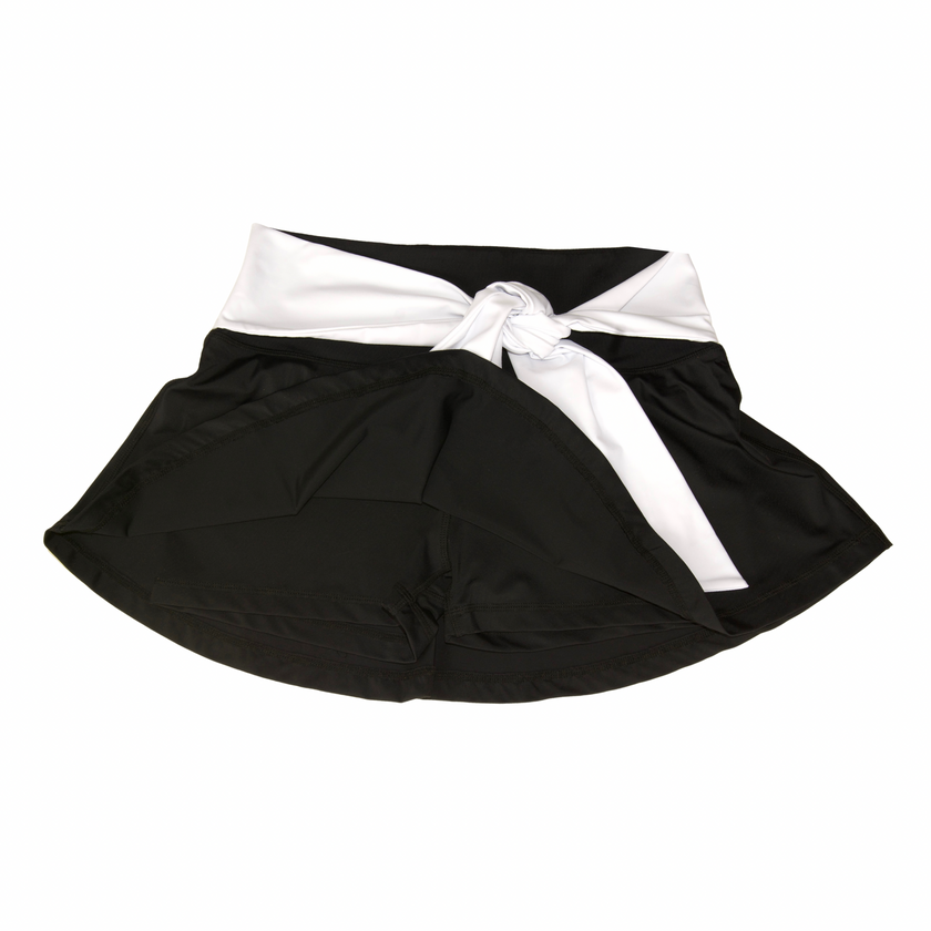 Madeline High-coverage Skort with Bow - Black