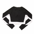 Milena Long Sleeve Cropped Rashguard - Black