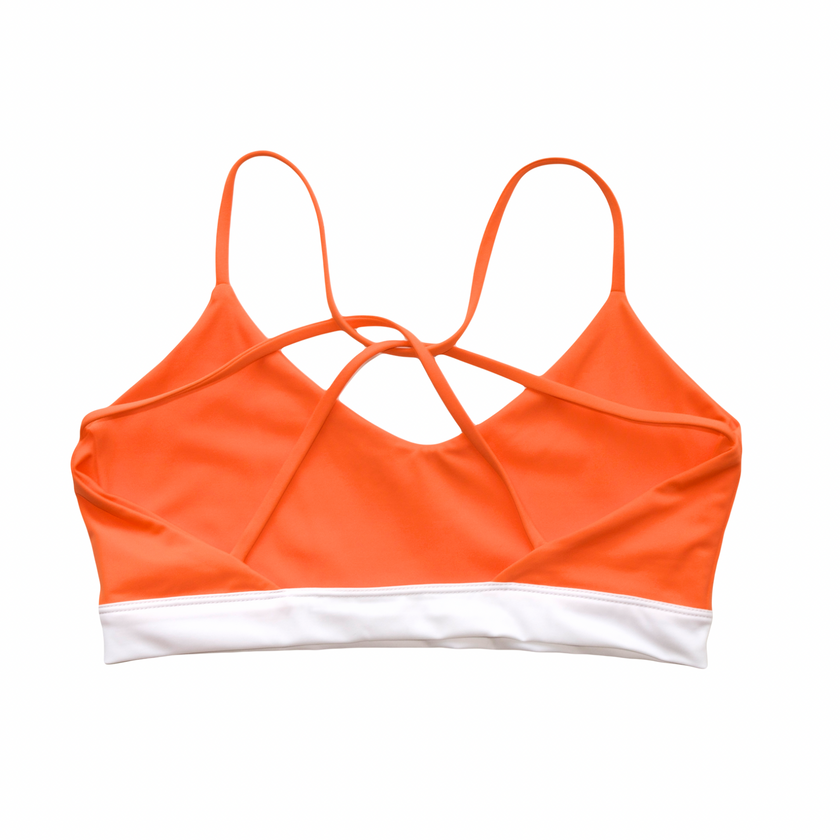 Criss-cross Bralette High Support - Tangerine